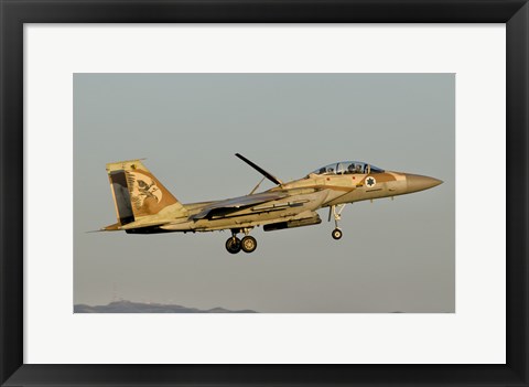 Framed Israeli Air Force F-15I Ra&#39;am Print