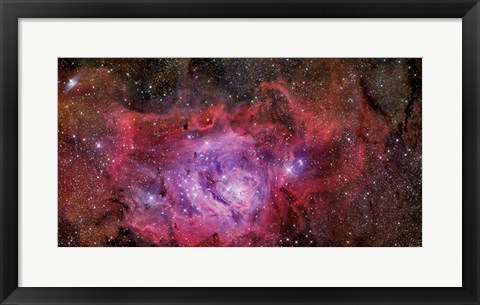 Framed Lagoon Nebula Print