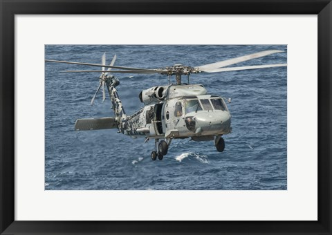 Framed US Navy SH-60F Seahawk Print