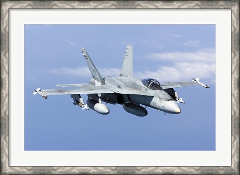Framed CF-188A Hornet of the Royal Canadian Air Force (front view) Print