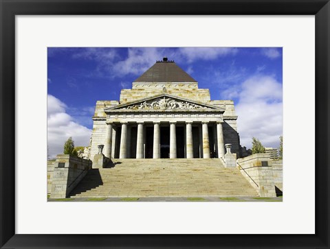 Framed Shrine of Remembrance, Melbourne, Victoria, Australia Print
