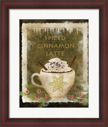 Framed Spiced Cinnamon Latte Print