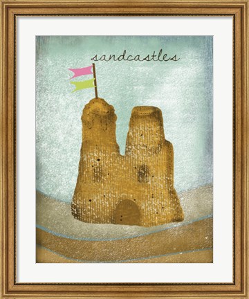 Framed Sandcastles Print