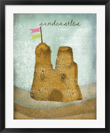 Framed Sandcastles Print