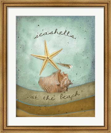 Framed Seashells Print