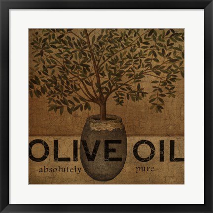 Framed Olive Oil Print