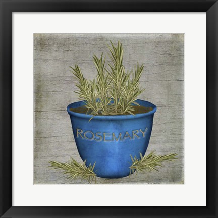 Framed Herb Rosemary Print