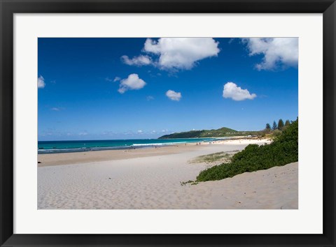 Framed Australia, Byron Bay&#39;s beautiful turquoise beaches Print