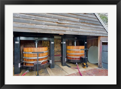 Framed Australia, Barossa, Rockford Winery, hydraulic presses Print