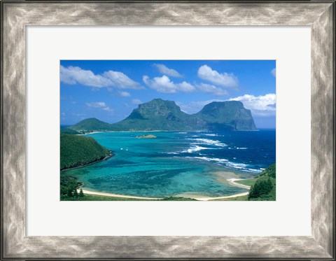 Framed New South Wales lagoon, Lidgbird &amp; Gower, Australia Print