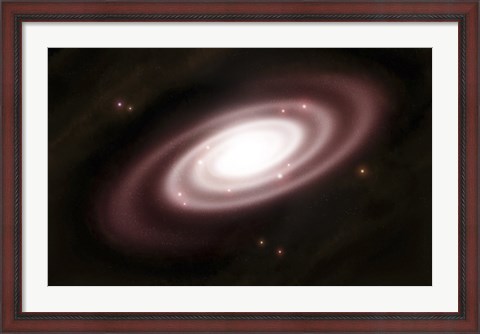 Framed Very Old Spiral Galaxy Print