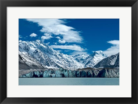 Framed Tasman Glacier Terminal Lake, South Island, New Zealand Print