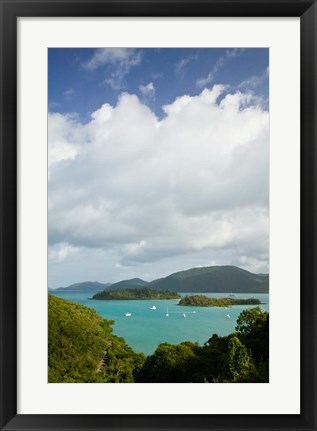 Framed Australia, Whistsunday, Airlie Beach, Shute Harbour Print