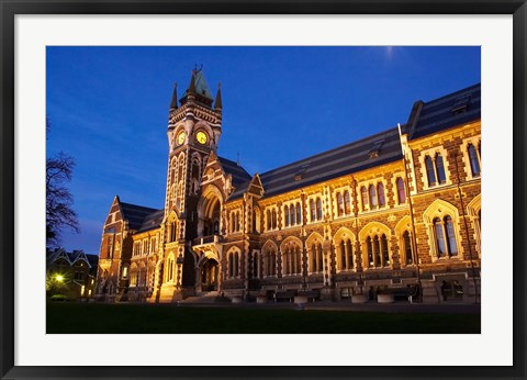 Framed Historic Registry Building, University of Otago, South Island, New Zealand (horizontal) Print