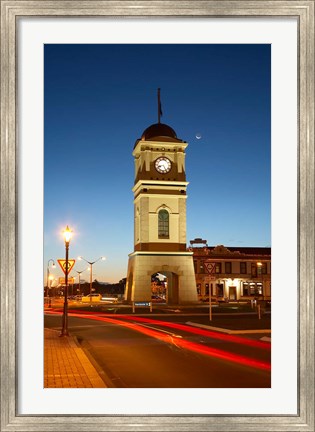Framed New Zealand, North Island, Manawatu, Historic Clock Tower Print