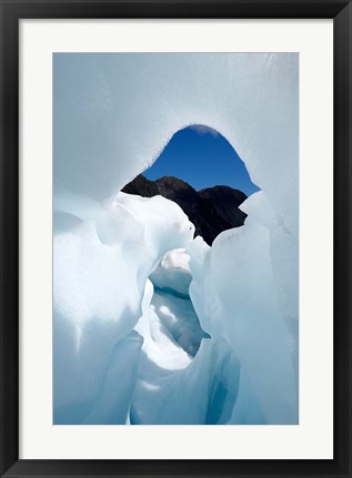 Framed New Zealand, South Island, Franz Josef Glacier, Ice Print