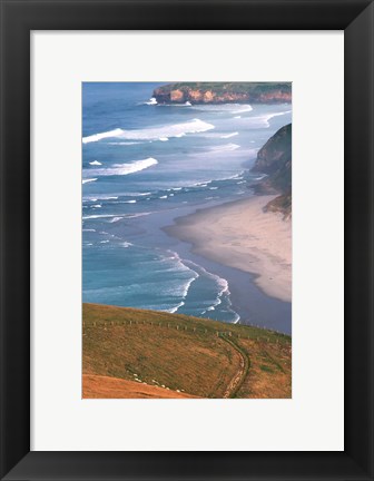 Framed New Zealand, South Island, Otago Coast Print