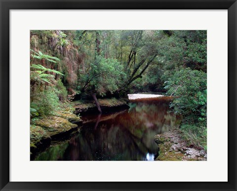 Framed Oparara River, Oparara Basin, New Zealand Print