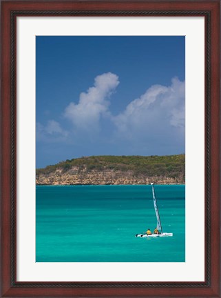 Framed Antigua, Dickenson Bay, Sailboat Print