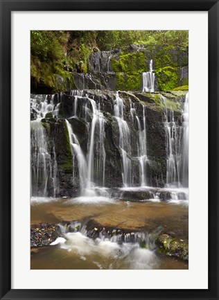 Framed Purakaunui Falls, Catlins, South Island, New Zealand Print