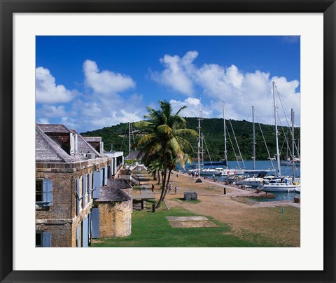 Framed Copper and Lumber Store, Antigua, Caribbean Print