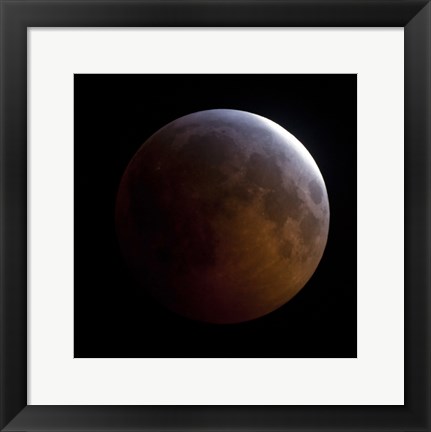 Framed Lunar Eclipse (square) Print