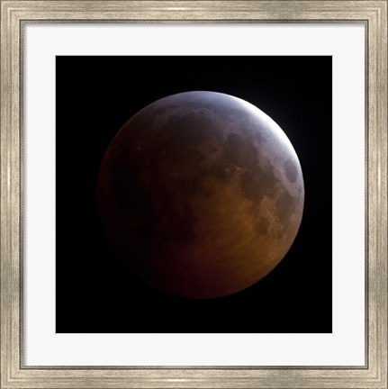 Framed Lunar Eclipse (square) Print