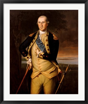 Framed General George Washington Print