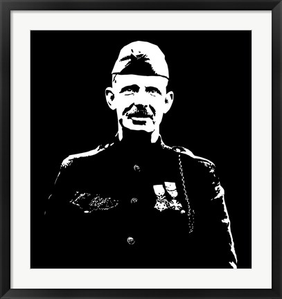 Framed Sergeant Alvin York Print