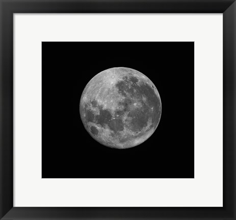 Framed Supermoon of March 19, 2011 Print