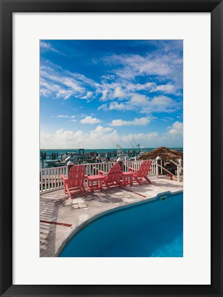 Framed Bahamas, Eleuthera, Harbor Island, Dunmore, Marina Print