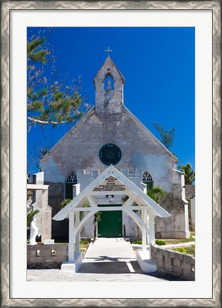 Framed Bahamas, Eleuthera, St Patrick&#39;s Anglican Church Print