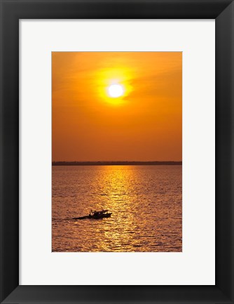 Framed Brazil, Amazon River, Fishermen Print