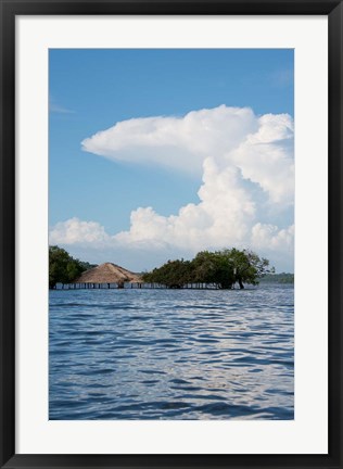 Framed Beach at height of the wet season, Alter Do Chao, Amazon, Brazil Print