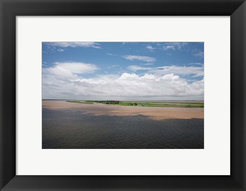 Framed Brazil, Amazon River Meeting of the waters Print