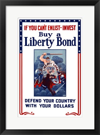 Framed Buy A Liberty Bond Print