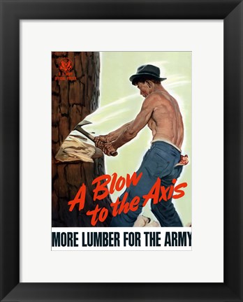 Framed Blow to the Axis Print