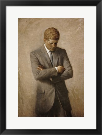 Framed John F Kennedy Print