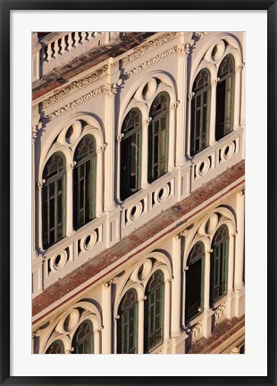 Framed Cuba, Havana, Havana Vieja, Old Havana buildings Print