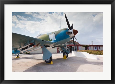 Framed Cuba, Bay of Pigs, Cuban Hawker Fury war plane Print