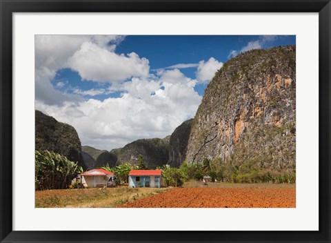 Framed Cuba, Pinar del Rio, Farm by Mogote del Valle rock Print