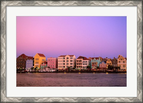 Framed Punda, Curacao, Netherlands Antilles Print