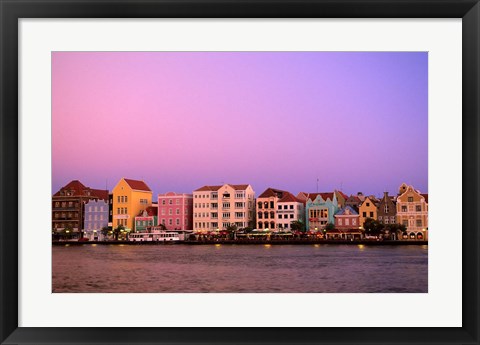 Framed Punda, Curacao, Netherlands Antilles Print