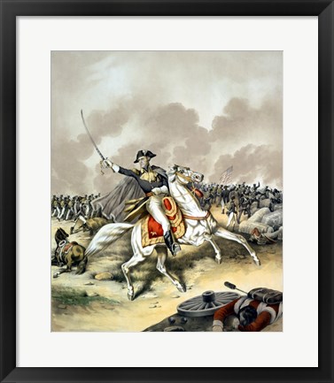 Framed General Andrew Jackson on Horseback Print