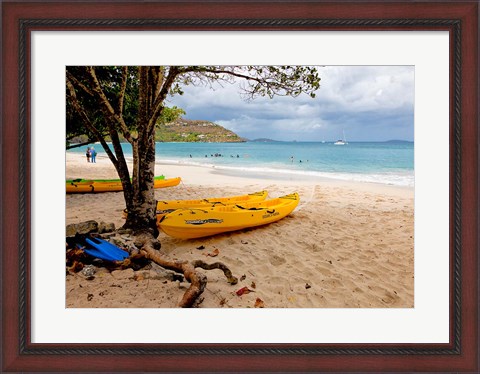 Framed Cinnamon Bay on the Island of St John, US Virgin Islands Print