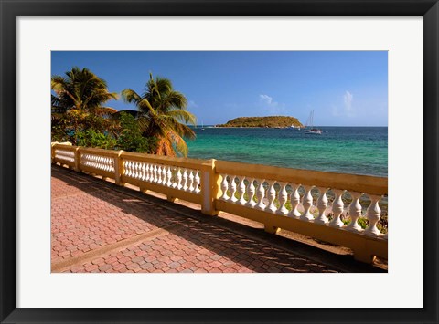 Framed Puerto Rico, Esperanza, Vieques Island and boats Print