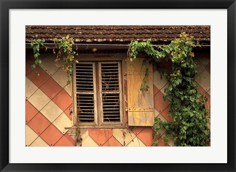 Framed Colonial Architecture of Trois Islets, Martinique, Caribbean Print