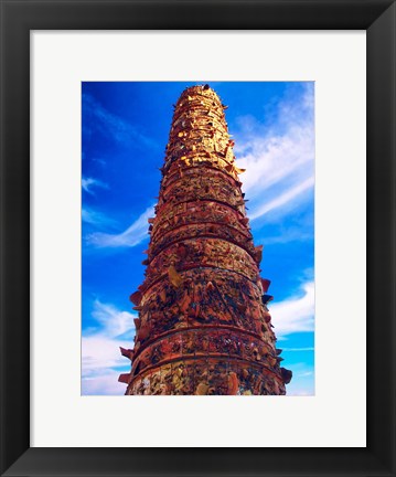 Framed View of El Totem in Plaza del Totem, San Juan, Puerto Rico, Print