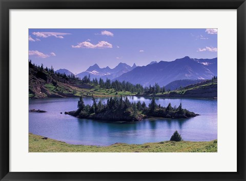 Framed Sunshine Region, Island lake, Banff National Park, Alberta, Canada Print
