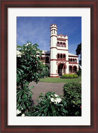 Framed Magnificent Seven Mansions, Port of Spain, Trinidad, Caribbean Print